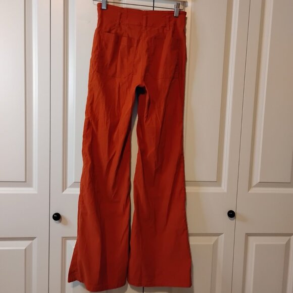 Maeve by Athropologie Women's Burnt Orange The Junie High Rise Flare Jeans Sz 25 - Picture 3 of 10